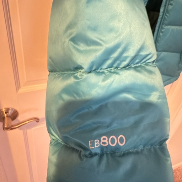 Eddie Bauer Women's Downlight 2.0 Hooded Puffer Jacket Meridian Blue Medium TALL - Picture 8 of 15